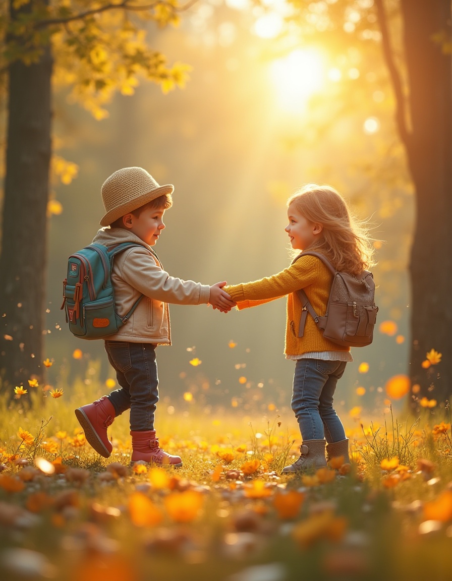 Моя семья встречает осень